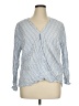 Remade Blue Long Sleeve Blouse Size 1X - photo 1