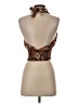 Romwe 100% Polyester Brown Sleeveless Blouse Size 6 - photo 2