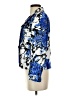Le Suit 100% Polyester Print Blue Blazer Size 4 Petite - photo 5