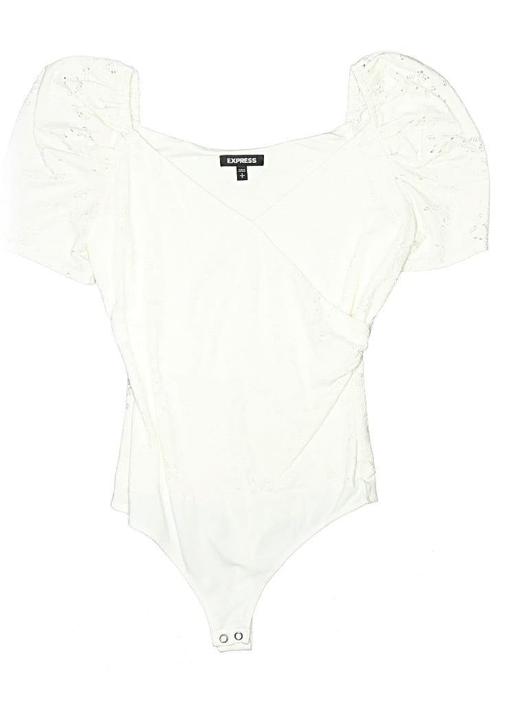 Pre-owned Express Bodysuit In Ivory