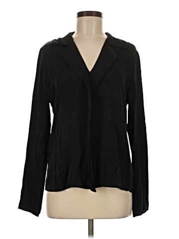 Elie Tahari Long Sleeve Silk Top (view 1)
