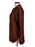 MNG 100% Viscose Brown Long Sleeve Blouse Size 6 - photo 5