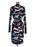 Colcci Print Blue Cocktail Dress Size Med (2) - photo 2
