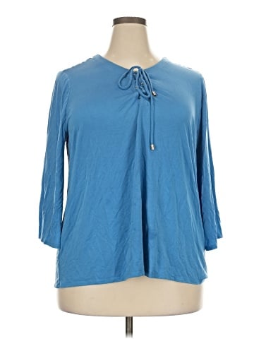 JM Collection 3/4 Sleeve Blouse (view 1)