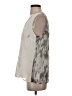 Iris Setlakwe 100% Polyester Silver Sleeveless Blouse Size 8 - photo 5