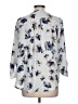 Maurices 100% Polyester Silver 3/4 Sleeve Blouse Size L - photo 2