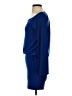 Moda International Solid Blue Cocktail Dress Size S - photo 5
