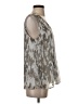 Iris Setlakwe 100% Polyester Silver Sleeveless Blouse Size 8 - photo 4