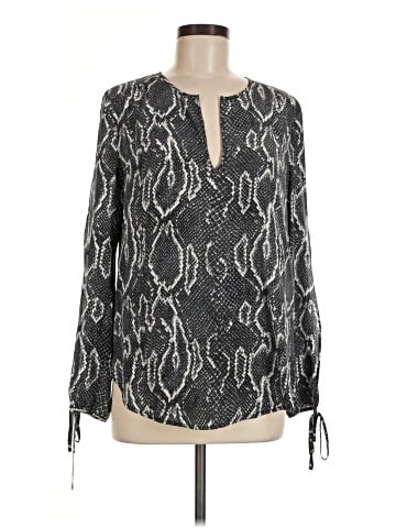 Acrobat Long Sleeve Silk Top (view 1)