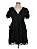 Francesca's 100% Polyester Black Fleece Size L - photo 1