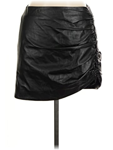 Lamarque Leather Skirt (view 1)
