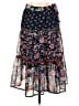 One September 100% Polyester Paisley Blue Casual Skirt Size XS - photo 1