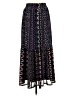 Knox Rose Paisley Black Blue Casual Skirt Size XS - photo 1