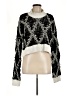 Rehab 100% Polyester Fair Isle Black Pullover Sweater Size M - photo 1