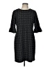Calvin Klein Houndstooth Black Casual Dress Size 12 - photo 1