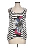 Justify 100% Polyester Gray Sleeveless Blouse Size L - photo 1