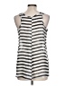 Justify 100% Polyester Gray Sleeveless Blouse Size L - photo 2