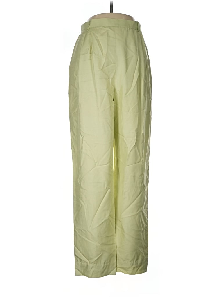 Pre-owned Carlisle Silk Pants In Green