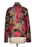 Persona 100% Polyester Floral Red Long Sleeve Blouse Size L - photo 2