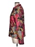 Persona 100% Polyester Floral Red Long Sleeve Blouse Size L - photo 5