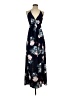 Simplee 100% Polyester Floral Blue Casual Dress Size S - photo 1