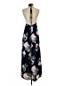 Simplee 100% Polyester Floral Blue Casual Dress Size S - photo 2