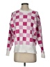 Beach Riot Checkered-gingham Pink Pullover Sweater Size S - photo 1