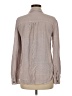 Maurices 100% Rayon Stripes Gray Long Sleeve Button-Down Shirt Size M - photo 2