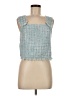 Paper Crane 100% Polyester Teal Sleeveless Top Size M - photo 1