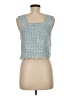 Paper Crane 100% Polyester Teal Sleeveless Top Size M - photo 2
