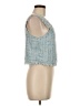 Paper Crane 100% Polyester Teal Sleeveless Top Size M - photo 4