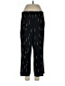 Ann Taylor 100% Polyester Polka Dots Black Casual Pants Size 12 Petite - photo 1