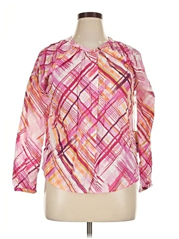 Caribbean Joe Long Sleeve Blouse (view 1)