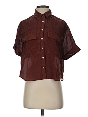 Madewell Crinkled Utility Button-Up Shirt (view 1)