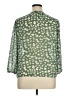 Fun2Fun 100% Polyester Green 3/4 Sleeve Blouse Size XL - photo 2