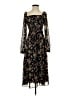 1.State 100% Polyester Floral Black Casual Dress Size XS - photo 1
