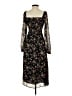 1.State 100% Polyester Floral Black Casual Dress Size XS - photo 2