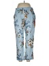 Kaktus Floral Blue Casual Pants Size L - photo 1