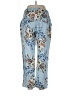 Kaktus Floral Blue Casual Pants Size L - photo 2