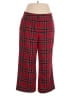 Cato Plaid Red Casual Pants Size 16w - photo 1