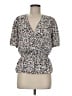 Ann Taylor 100% Polyester Ivory Short Sleeve Blouse Size M - photo 1
