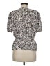 Ann Taylor 100% Polyester Ivory Short Sleeve Blouse Size M - photo 2