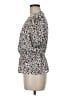 Ann Taylor 100% Polyester Ivory Short Sleeve Blouse Size M - photo 5