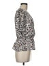 Ann Taylor 100% Polyester Ivory Short Sleeve Blouse Size M - photo 4