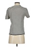 A.L.C. Stripes Ivory Short Sleeve Turtleneck Size S - photo 2