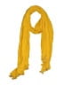 J.Crew 100% Cotton Solid Yellow Scarf One size - photo 1