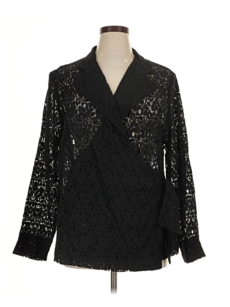 Pre-owned Dennis By Dennis Basso Blazer Jacket In Black