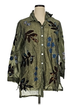 Stonebridge 3/4 Sleeve Button-Down Shirt (view 1)