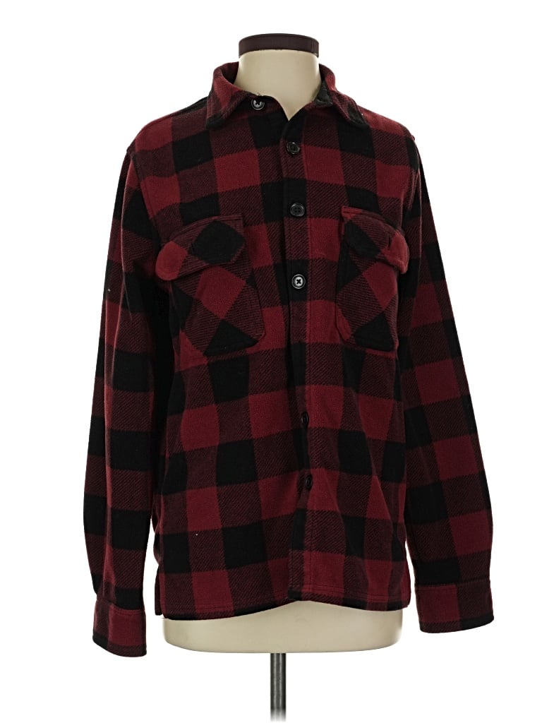 Pre-owned Croft & Barrow Fleece Jacket In Red