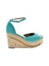 Very Volatile Teal Wedges Size 9 - photo 1